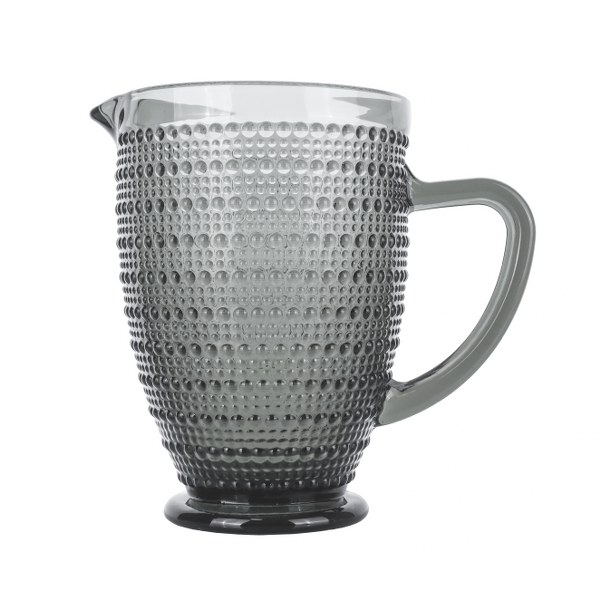 CRYSPO TRIO Κανάτα Νερού Γυάλινη Γκρι Rando Smoke 1,3lt CRYSPO TRIO 52.404.20 (Υλικό: Γυαλί, Χρώμα: Γκρι) - CRYSPO TRIO - 52.404.20